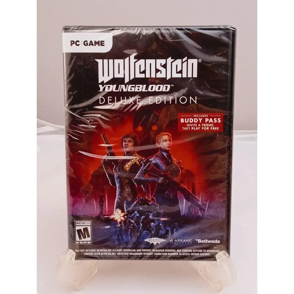 Wolfenstein: Youngblood Windows Deluxe Edition Brand New - seal has some peeling